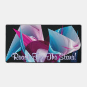 星の液化抽象芸術に手をやる気を起こさせる伸ばす デスクマット (正面)