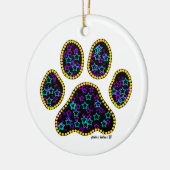 星の犬の足跡 セラミック オーナメント (左)