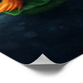 星の王子さまとバラ。保育園アート ポスター (角)