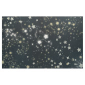 星の生地が付いている暗い夜空 ファブリック (ファットクウォーター)