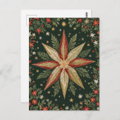 星の疑問に思フローラ ポストカード (正面/裏面)