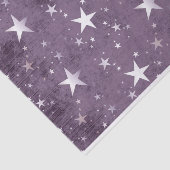 星の白と紫の背景の分離 薄葉紙 (詳細)