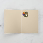 星の白熱ドラゴンの誕生日 カード (内部)