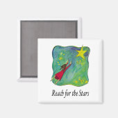 星の磁石に手を伸ばす マグネット (正面/裏面)