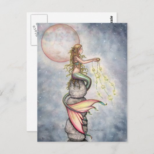 星の空のマーメイドはがき ポストカード