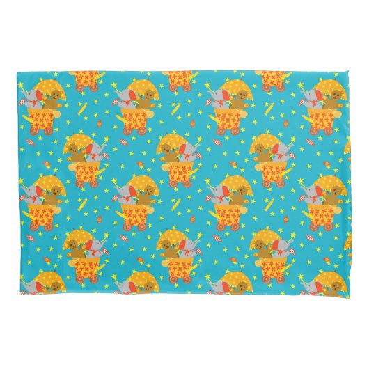 星の空飛んでいるのソフトトイ 枕カバー (正面)