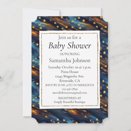 星の空 招待状 (正面)