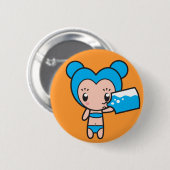 星の符号文字-アクエリアス 缶バッジ (正面&裏面)