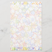 星の筆記用紙のための範囲 便箋 (正面)