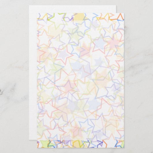 星の筆記用紙のための範囲 便箋 (正面/裏面)