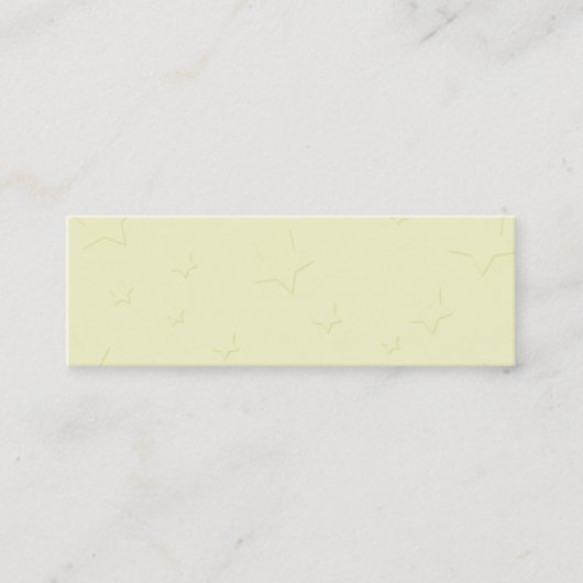 星の細いプロフィールカード コーリングカード (正面)