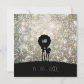 星の結婚式招待状で書かれる 招待状 (正面)