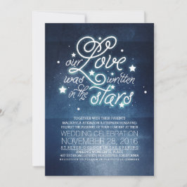 星の結婚式招待状 招待状
