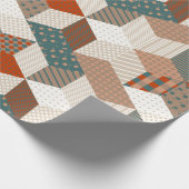 星の継ぎ目のない継ぎ足し模様。ヴィンテージバック ラッピングペーパー (角)