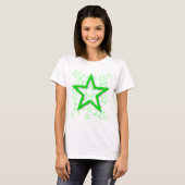 星の緑のTシャツ Tシャツ (正面フル)