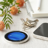 星の背景の~との惑星ネプチューンV.3 キーホルダー (側面)