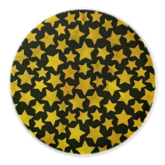 星の背景 セラミックノブ (正面)