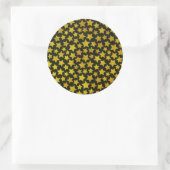 星の背景 ラウンドシール (バッグ)