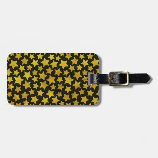 星の背景 ラゲッジタグ (正面横)