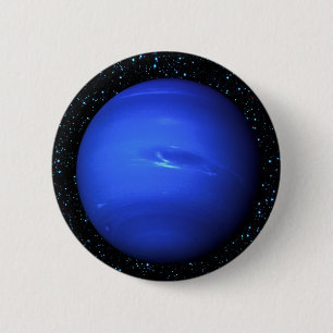 星の背景(太陽系)が付いている惑星ネプチューン 缶バッジ
