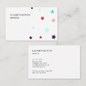 星の色付き名刺。 名刺 (正面/裏面)