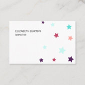 星の色付き名刺。 名刺 (正面)