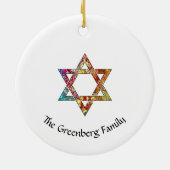 星の色数々の付きスキーマ名 セラミックオーナメント (裏面)