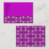 星の花の紫色 名刺 (正面/裏面)