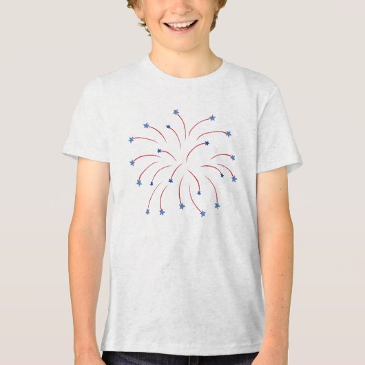 星の花火、愛国Tシャツ トライブレンドTシャツ (正面)