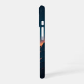 星の落下のレトロバレー iPhone 16ケース (左側面)