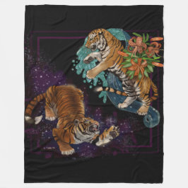 星の虎の運命 フリースブランケット
