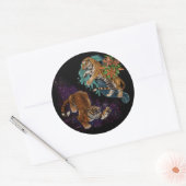 星の虎の運命 ラウンドシール (封筒)