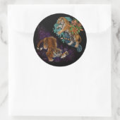 星の虎の運命 ラウンドシール (バッグ)