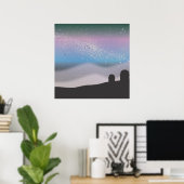 星の観測 ポスター (ホームオフィス)