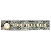 星の記号ピクセルデジタルカムフラージュ デスクネームプレート (正面)