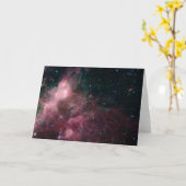 星の誕生と死を示す赤外線 カード (黄色い花)