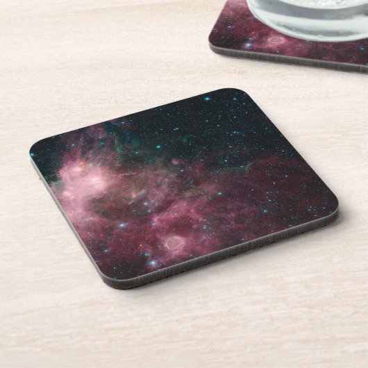 星の誕生と死を示す赤外線 コースター (左側)
