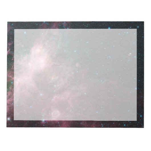 星の誕生と死を示す赤外線 ノートパッド (正面)