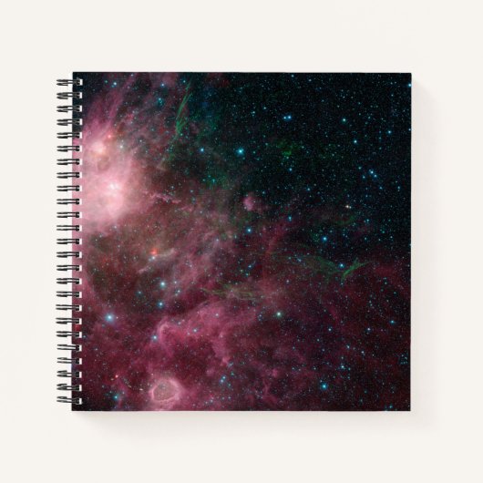 星の誕生と死を示す赤外線 ノートブック (正面)