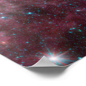 星の誕生と死を示す赤外線 ポスター (角)