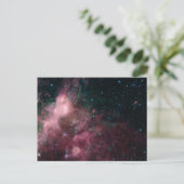 星の誕生と死を示す赤外線 ポストカード (スタンド正面)