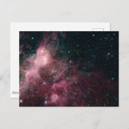 星の誕生と死を示す赤外線 ポストカード (正面/裏面)