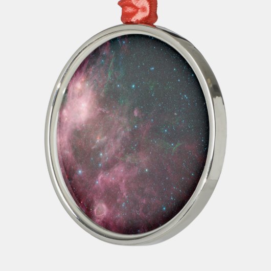 星の誕生と死を示す赤外線 メタルオーナメント (左)
