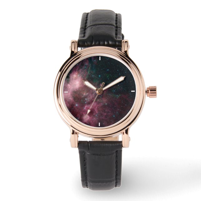 星の誕生と死を示す赤外線 腕時計 (正面)
