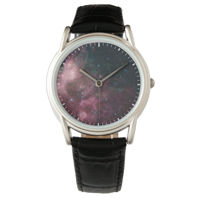 星の誕生と死を示す赤外線 腕時計 (正面)