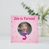 星の誕生日の招待状 招待状 (スタンド正面)