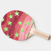 星の赤い空 卓球ラケット (横)