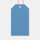 星の赤と青の幾何学的ギフトラベル ギフトタグ (裏面)