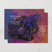 星の軌跡の馬の追悼 ポストカード (正面/裏面)