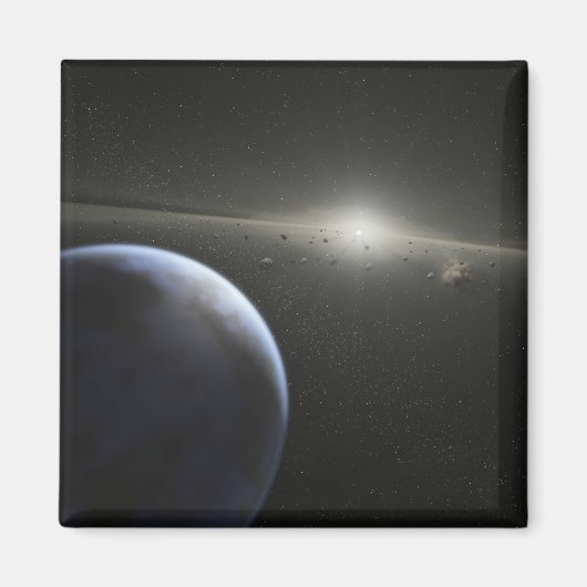 星の軌道にある巨大なのまわりに小惑星帯 マグネット (正面)